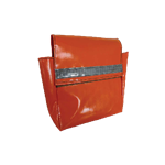 PVC Self Rescue Pouch with Velcro Closure Orange
