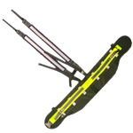 Elastic Miners Belt with Padded Shoulder Straps detachable straps