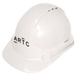 Unisafe UniLite Hardhat Vented White ARTC 1 Colour Print PP10005
