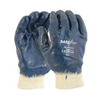 Nitrile Medium Weight Full Dip Knit Wrist Glove