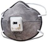 3M Disposable Respirator with Valve DustMistNuisanceOdour