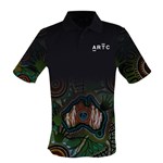 Sublimated Mens Polo Shirt Short Sleeve ARTC Indigenous Design