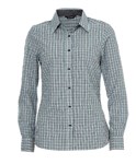 Identitee Ladies Hudson Long Sleeve Gingham Shirt