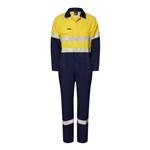WorkCraft Lightweight CoolBreeze Coverall RT1 Reflective Tape 2 Tone