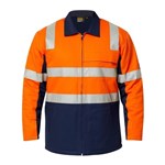 Workcraft Heavyweight Cotton Drill Jacket with Reflective Tape 2 Tone