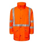 WorkCraft Rain Jacket with X Pattern Rail Reflective
