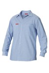 Hard Yakka Foundations Polyester Cotton Chambray Shirt Long Sleeve