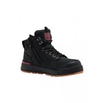Hard Yakka 3056 Ladies Lace Up Zip Sided Boot Black