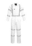 Syzmik Mens Bio Motion X Back Overall White