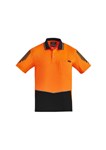 Syzmik Mens Flux Polo Shirt 100 Polyester Short Sleeve
