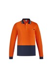 Syzmik Mens Polo Shirt 100 Cotton Long Sleeve