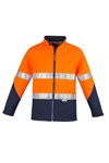 Syzmik Unisex Hi Vis Soft Shell Jacket with 2 Hoop Reflective Tape