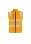 Syzmik Unisex Hi Vis VIC Rail 2 In 1 Softshell Jacket Reflective Tape Orange