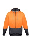Syzmik Unisex Textured Jacquard Full Zip Hoodie 2 Tone Hi Vis