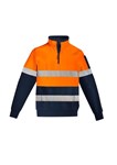 Syzmik Mens Hi Vis 14 Zip Pullover  Hoop Taped