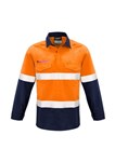 Syzmik Flame Resistant Shirt Lightweight Closed Front with Reflective Tape Metatech HRC1