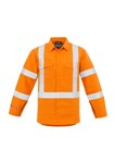Syzmik Flame Resistant Rail Shirt with Reflective Tape Metatech HRC1 Orange