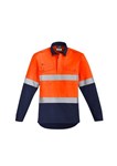 Syzmik Flame Resistant Shirt Closed Front with Reflective Tape Metatech HRC2 ATPV 91cal